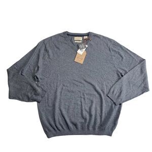 Original Weatherproof Vintage Cotton Cashmere V Neck Sweater Pullover Sz XL NWT